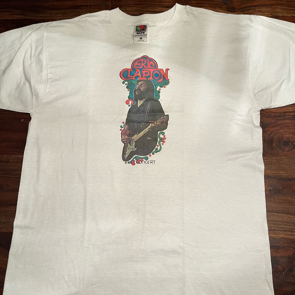 Vintage 1970’s Eric Clapton iron transfer T shirt